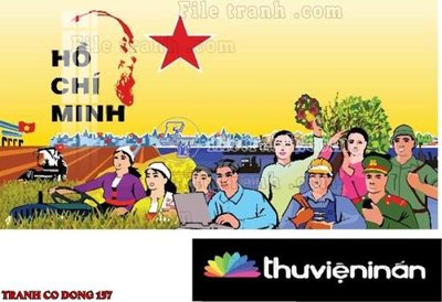 File gốc File thiết kế mẫu pano phông tranh cổ động 157 (in lụa) tranh mã đáo