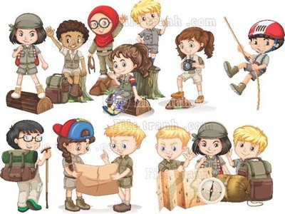 File tranh gốc vector tre em 10 (bản quyền) độc đáo