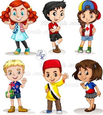 Tải file vector tre em 137 (ảnh gốc) in gạch 3D