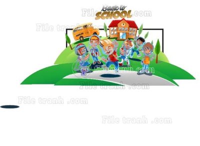 File tranh gốc vector tre em 6 (bản đẹp) độc quyền