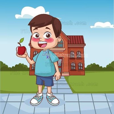 File ảnh vector tre em 8 (gốc) dùng in Pano