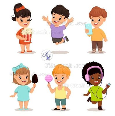 Download file gốc vector tre em 96 (in mica) trang trí