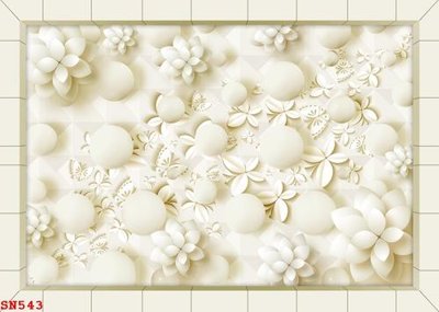 File gốc File sàn nhà thảm gạch SN543 (in lụa) tranh phong thủy