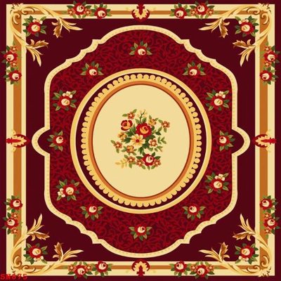 File gốc File sàn nhà thảm gạch SN875 (in lụa) tranh mã đáo