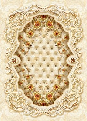 File tranh File sàn nhà thảm gạch SN878 (bản gốc) in lụa 5D