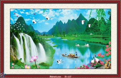 Tải file gốc Tranh phong thủy 117 (bản PSD) chỉnh sửa được