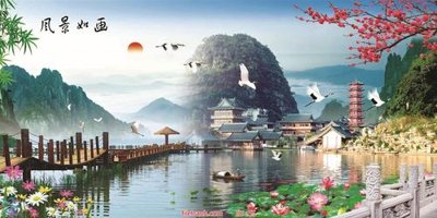 Tải file tranh gốc Tranh phong thủy 55 chất lượng cao