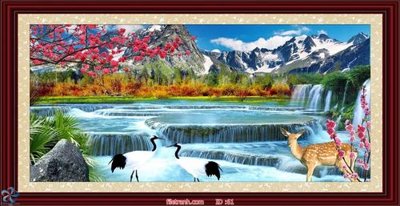 File in mica Tranh phong thủy 61 (bản gốc) sắc sảo