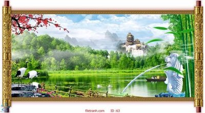 File gốc in tráng gương Tranh phong thủy 63 chi tiết