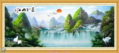 Ảnh gốc Tranh phong thủy 74 (siêu chi tiết) để in ấn