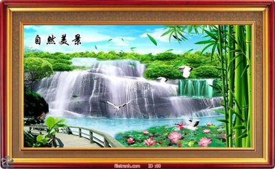 File tranh ảnh gốc Tranh phong thủy 80 dùng cho in khổ lớn