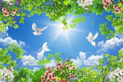 File tranh gốc File psd trần 3d TR335 chủ đề hiện đại