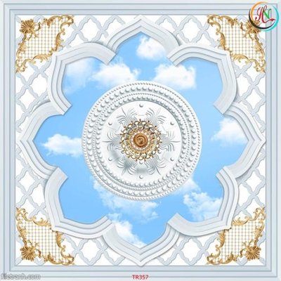 File PSD File psd trần 3d TR357 (gốc) tách lớp chi tiết