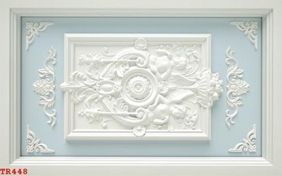 File gốc File tranh trần mây 3d TR448 (PNG) nền trong suốt