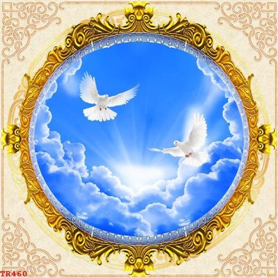 Tải file gốc File tranh trần mây 3d TR460 (in khổ lớn) không mờ