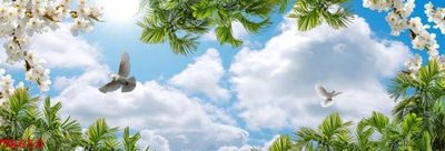 File tranh File tranh trần mây 3d TR650 (bản gốc) in canvas