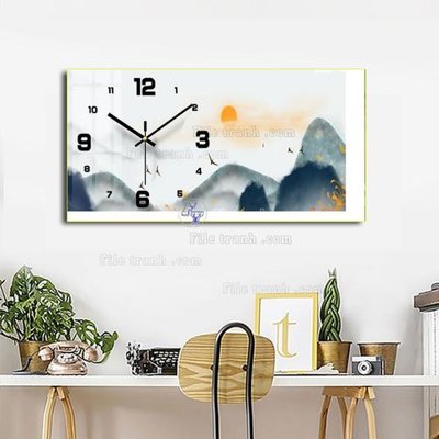 File PSD File tranh đồng hồ tráng gương BDH1015 (gốc) cho in quảng cáo