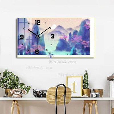 Download file tranh File tranh đồng hồ tráng gương BDH1018 (file gốc PSD)