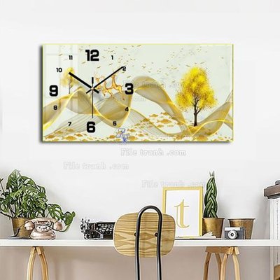 Tải file gốc File tranh đồng hồ tráng gương BDH1023 (bản PSD) chỉnh sửa được