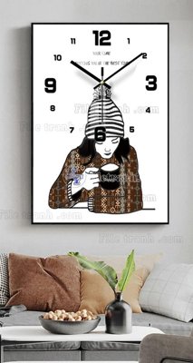 Tải file File tranh đồng hồ tráng gương BDH1071 (PSD) cho in tranh kính