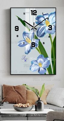 File in ấn File tranh đồng hồ tráng gương BDH1116 (bản gốc) chất lượng cao