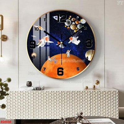 Tải file File tranh đồng hồ tráng gương BDH139 (PSD) cho in tranh 3D