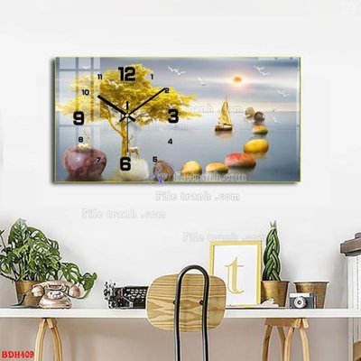 Tải file File tranh đồng hồ tráng gương BDH409 (ảnh gốc) file TIFF