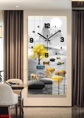 Download file File tranh đồng hồ tráng gương BDH425 (chuẩn in) chất lượng cao