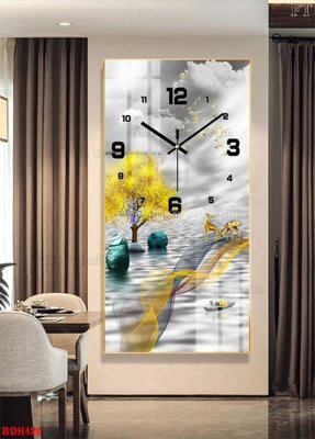 File tranh gốc File tranh đồng hồ tráng gương BDH426 (bản quyền) độc đáo