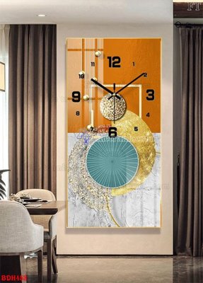 Tải file File tranh đồng hồ tráng gương BDH453 (gốc) làm tranh trang trí
