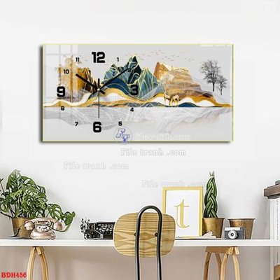 Tải file gốc File tranh đồng hồ tráng gương BDH456 (in bạt) quảng cáo