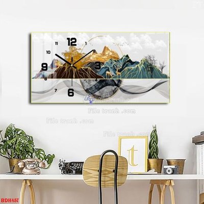 Tải file File tranh đồng hồ tráng gương BDH457 (gốc) in ấn ngay lập tức