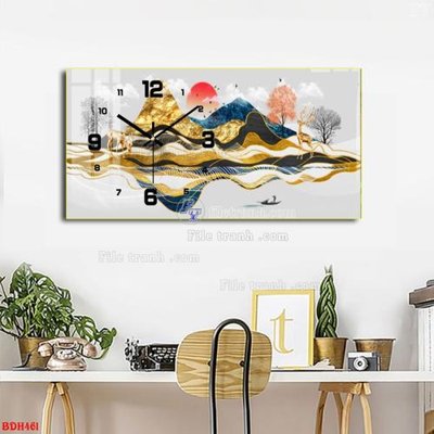 Download file File tranh đồng hồ tráng gương BDH461 (chuẩn in) File tranh đồng hồ tráng gương BDH461