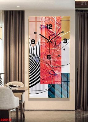 File tranh File tranh đồng hồ tráng gương BDH472 (gốc) chủ đề động vật