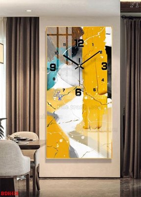 File ảnh File tranh đồng hồ tráng gương BDH473 (gốc) cho trang trí nhà hàng