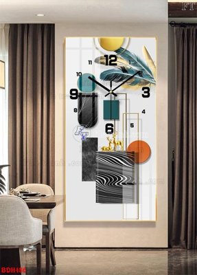 File PSD File tranh đồng hồ tráng gương BDH486 (gốc) cho in quảng cáo