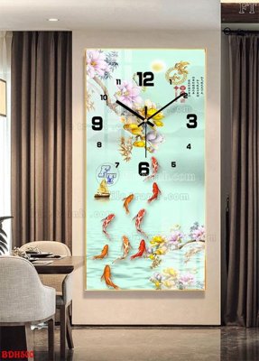 File in ấn chuyên nghiệp File tranh đồng hồ tráng gương BDH500 (file gốc)