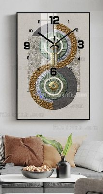 Tải file File tranh đồng hồ tráng gương BDH627 (gốc) làm tranh trang trí