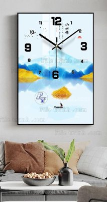 File gốc File tranh đồng hồ tráng gương BDH678 (in mica) làm bảng hiệu