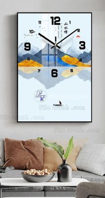 File PSD File tranh đồng hồ tráng gương BDH680 (gốc) cho in quảng cáo