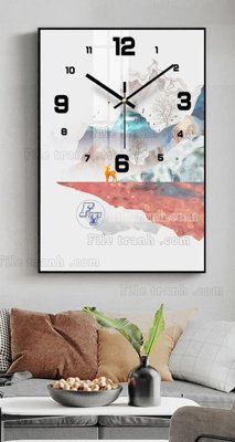 File PSD File tranh đồng hồ tráng gương BDH687 (bản gốc) độ phân giải cao