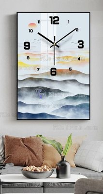 File in trần File tranh đồng hồ tráng gương BDH696 (file gốc) chủ đề vũ trụ