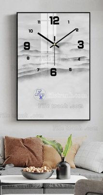 Ảnh gốc File tranh đồng hồ tráng gương BDH699 (siêu chi tiết) để in ấn