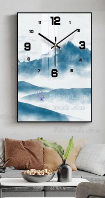 Download file File tranh đồng hồ tráng gương BDH710 (gốc) in mica ốp bếp