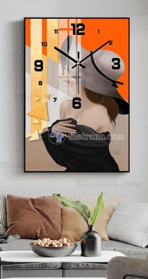 Ảnh mô tả file gốc in mica File tranh đồng hồ tráng gương BDH718