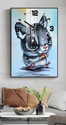 Download file gốc File tranh đồng hồ tráng gương BDH852 (in mica) trang trí