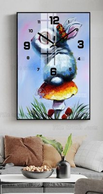 File tranh File tranh đồng hồ tráng gương BDH855 (bản gốc) trang trí văn phòng