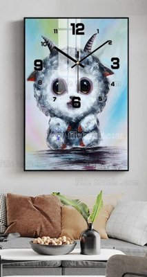 File tranh gốc File tranh đồng hồ tráng gương BDH857 chủ đề hiện đại