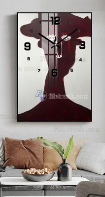 File tranh File tranh đồng hồ tráng gương BDH879 (bản gốc) in canvas