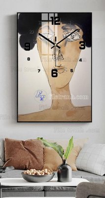 File ảnh gốc File tranh đồng hồ tráng gương BDH880 (chuyên in mica)